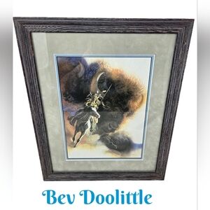 Bev Doolittle Runs With Thunder Limited Edition Print Plains Indian Warrior